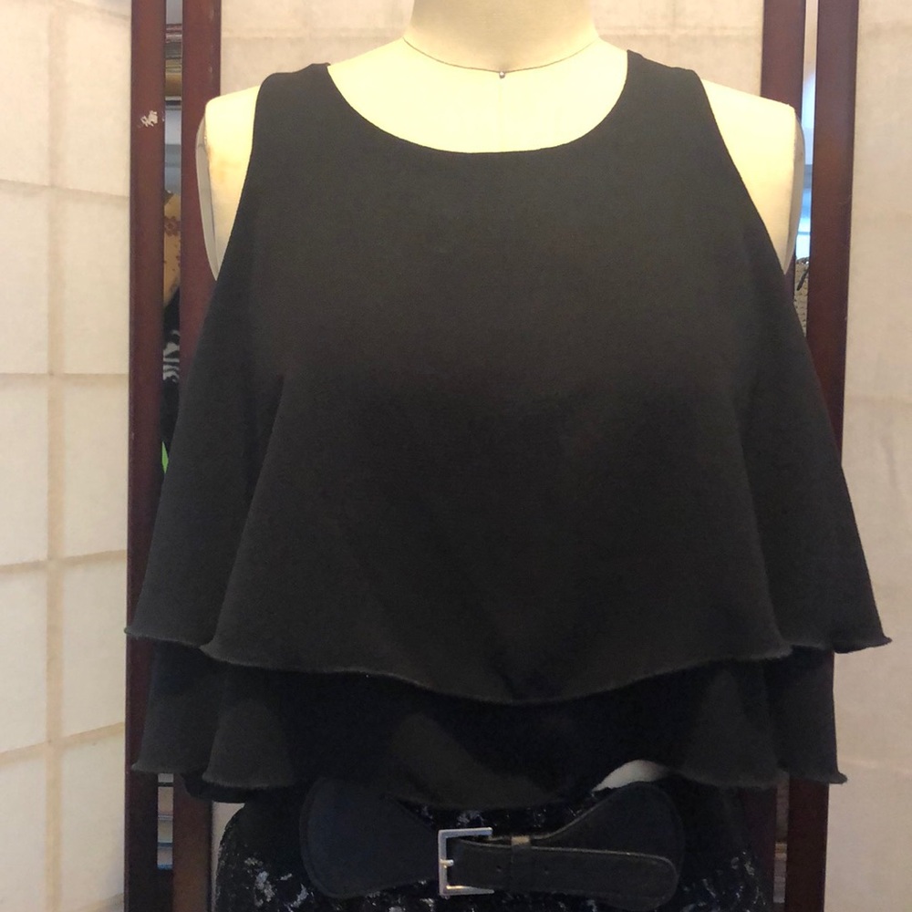 Bluetique Mid Riff Ruffled Shirt - Picture 2 of 8